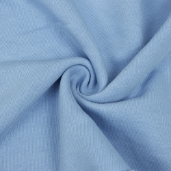Ткань Футер 3-х нитка, Петля, цвет Светло-Голубой (на отрез)  в Феодосия