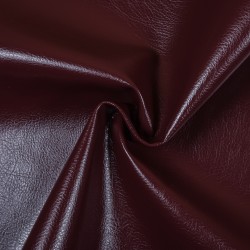 Ткань Дерматин (Кожзам) для мебели (Ширина 138см), цвет Бордовый (на отрез) в Феодосия
