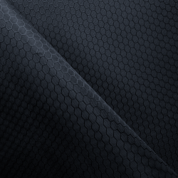 Ткань Оксфорд 300D PU Рип-Стоп СОТЫ, цвет Черный (на отрез)  в Феодосия