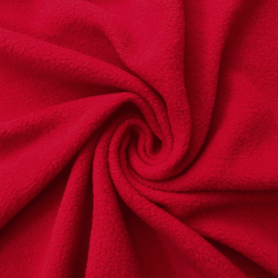 Флис Односторонний 130 гр/м2, цвет Красный (на отрез)  в Феодосия