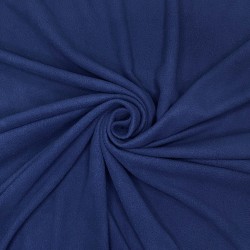 Ткань Флис Односторонний 130 гр/м2 (Ширина 150см), цвет Темно-синий (на отрез) в Феодосия