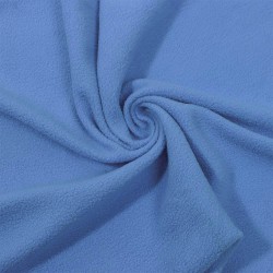 Ткань Флис Односторонний 130 гр/м2 (Ширина 150см), цвет Голубой (на отрез) в Феодосия