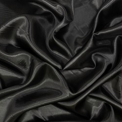 Ткань Атлас-сатин (Ширина 150см), цвет Черный (на отрез) в Феодосия