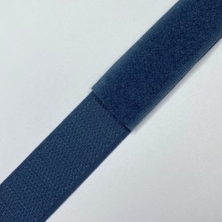 Контактная лента 25мм цвет Синий (велькро-липучка, на отрез) в Феодосия