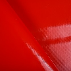 Ткань ПВХ 450 гр/м2, Красный (на отрез)  в Феодосия