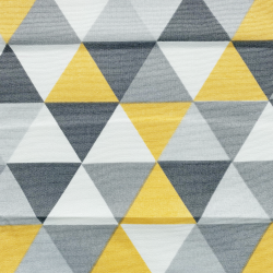 Интерьерная ткань Дак (DUCK) (ширина 1,8м), принт &quot;Треугольники&quot; (на отрез) в Феодосия