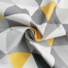 Интерьерная ткань Дак (DUCK), принт "Треугольники" (на отрез)