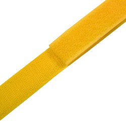 Контактная лента 25мм цвет Жёлтый (велькро-липучка, на отрез) в Феодосия
