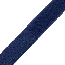 Контактная лента 25мм цвет Тёмно-Синий (Велькро-липучка), на отрез  в Феодосия