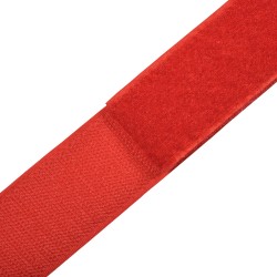 Контактная лента 40мм (38мм) цвет Красный (велькро-липучка, на отрез) в Феодосия