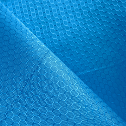 Ткань Оксфорд 300D PU Рип-Стоп СОТЫ, цвет Голубой (на отрез)  в Феодосия
