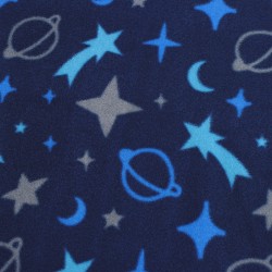 Ткань Флис Двусторонний 240 гр/м2 (Ширина 150см), синий космос в Феодосия