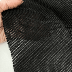 Сетка 3D трехслойная Air mesh 165 гр/м2 (Ширина 150см), цвет Черный (на отрез) в Феодосия