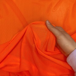 Трикотажная Сетка 75 г/м2, цвет Оранжевый (на отрез)  в Феодосия