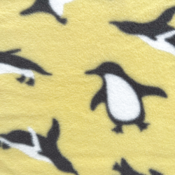 Ткань Флис Двусторонний 240 гр/м2 (Ширина 150см), принт Пингвины (на отрез) в Феодосия